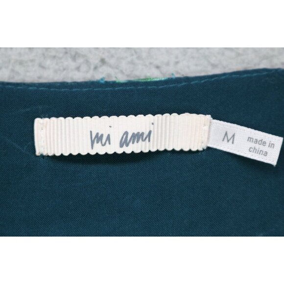 Mi Ami Long Sheer Puff Sleeve Cropped Floral Top-Medium-Elastic Waist-BOHO - Picture 5 of 11